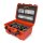 NANUK® Pistolen-Koffer 933 in Orange mit Deckel-Organizer und Schaumstoff-Einsatz für 5 Pistolen
