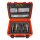 NANUK® Pistolen-Koffer 933 in Orange mit Deckel-Organizer und Schaumstoff-Einsatz für 5 Pistolen