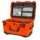 NANUK® Pistolen-Koffer 938 Orange mit Schaumstoff-Einsatz und Deckel-Organizer für 6 Pistolen